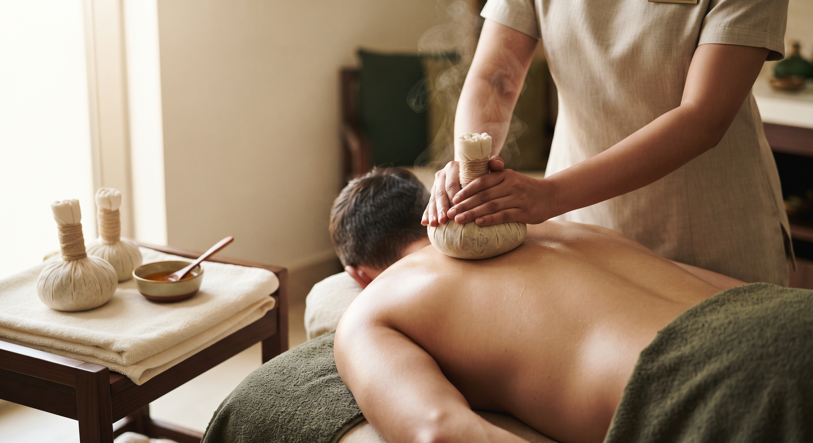 Ayurvedic Massage with traditional Kizhi — Urban Massage & Spa